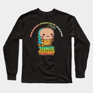 Termite Tuesday Kawaii Bug Buffet Long Sleeve T-Shirt